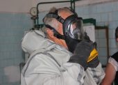 В ГУП КК «Кубаньводкомплекс» проведены плановые учения по действиям в случае аварии с выбросом хлора в РЭУ «Таманский групповой водопровод»
