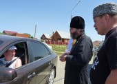 В Темрюкском районе в профилактике ДТП приняли участие атаман станицы Голубицкой и протоиерей отец Илья