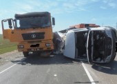 Трое пассажиров Мерседеса пострадали в ДТП из-за не уступившей дорогу Лады в Темрюкском районе