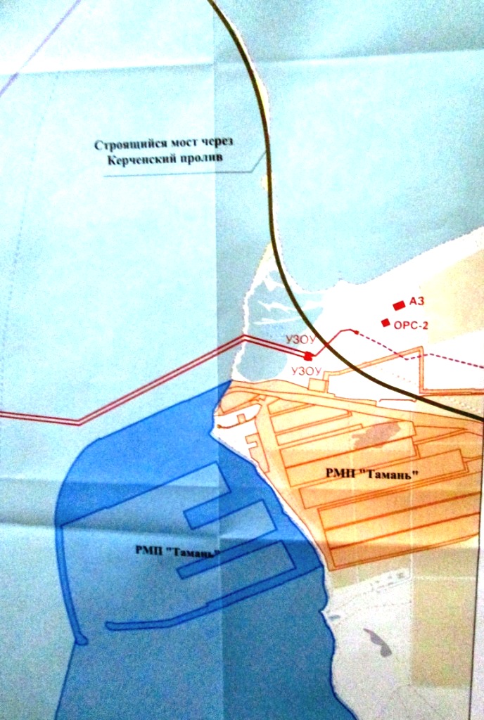 Схема морского порта тамань